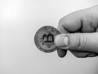 Mining bitcoin halving worth a lot more with digital payment cryptocurrency for e-wallet and secure...