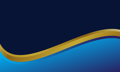 Abstract gold wave background Vector