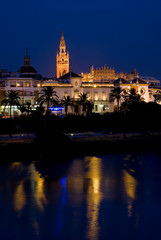 Fototapeta na wymiar europe, spain, andalusia, seville 2007 rio Guadalquivir