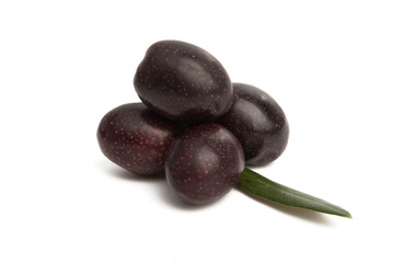 black olives isolated