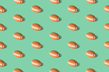 Football pattern texture on grass abstract.