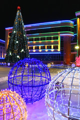Obraz premium Christmas village