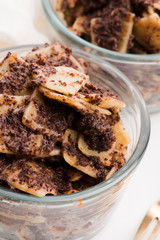 Traditional homemade Polish noodles with poppy seeds prepared for Christmas