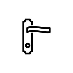 door handle icon illustration logo design vector eps 10