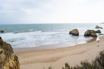 Três Castelos Beach at Portimao in Portugal