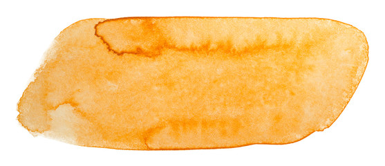 orange with texture on a white background isolated