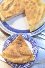 Puff Pastry Cake in the Plate