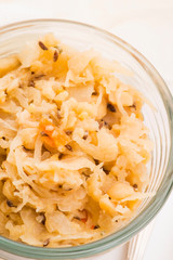 Traditional polish peas with cabbage