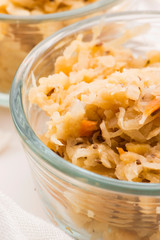 Traditional polish peas with cabbage