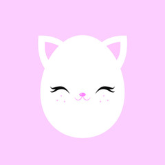 Easter egg in the shape of a cat.