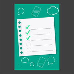 To do list illustration