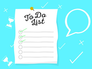 To do list illustration