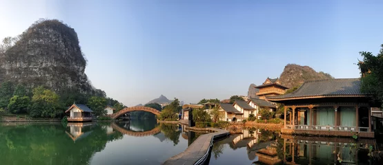 Selbstklebende Fototapete Guilin Mulongta Shrine at Guilin, Guangxi Province, China