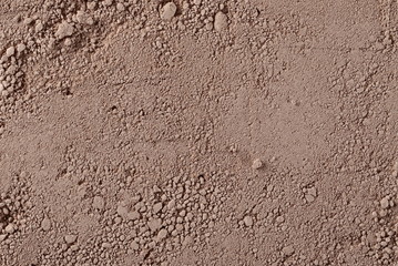 Ground chocolate powder background and texture