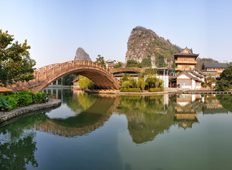 Sanctuaire de Mulongta à Guilin, province du Guangxi, Chine