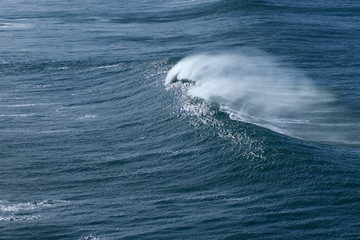 Big ocean waves perfect for surfing