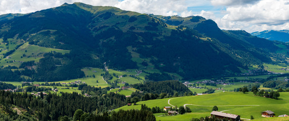 Aurach panoramic in Austria