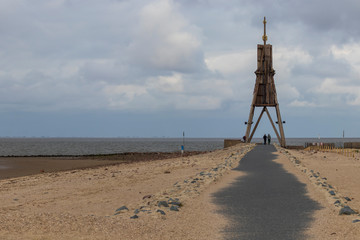 Beaches on the North Sea in Cuxhaven, Germany