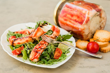 fresh appetizing meat crab claws