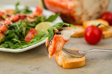 fresh appetizing meat crab claws