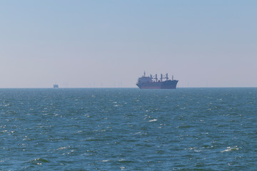 Harbor, boats and landscape in the city of Cuxhaven in Germany