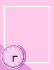 abstract background with clock
