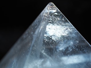 Close up of Quartz Crystal Pyramid