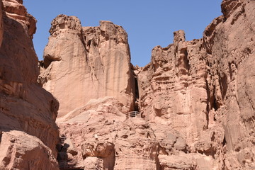 Solomon Pillars in Timna Park Negev Desert Israel