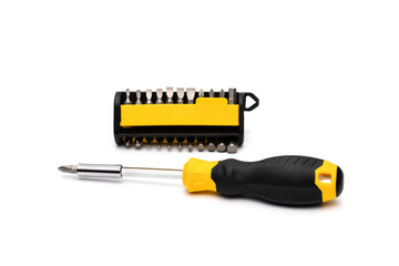 Multi Bit Screwdriver Set on a white background