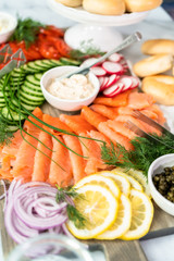 Bagel brunch board