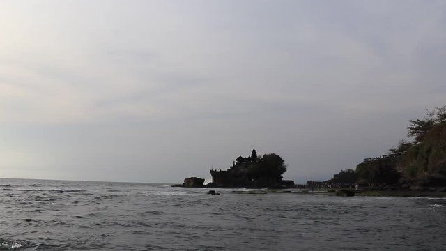A beautiful view of Tanah Lot temple in Bali, Indonesia.