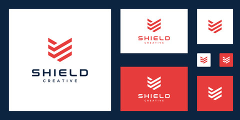Fototapeta Shield logo design obraz