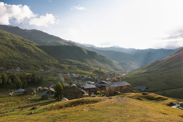 Obraz premium Georgian village