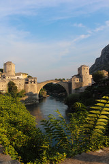 Mostar bridge in Bosnia, Sarajevo 