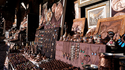  Souvenirs on the bazaar of Mostar, Bosnia and Herzegovina.