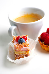 cup of `coffee and cake