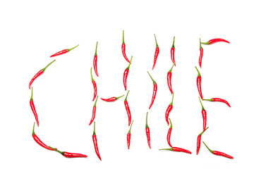 chile written in chilis