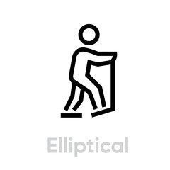 Elliptical sport icon