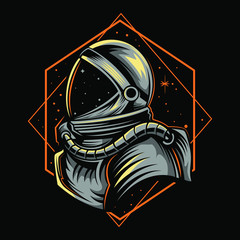 astronaut geometric design