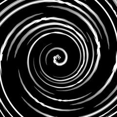 Abstract black and white energy swirl background pattern