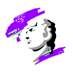 Greek statue. Sculpture classic.