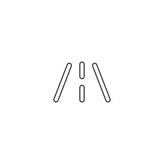 Way icon. Road symbol. Logo design element