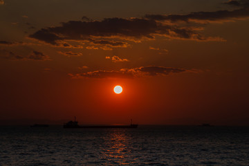 Sunset in Izmir, Turkey