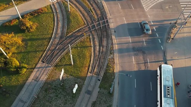 Traffic on rondo Wiatraczna Warsaw 2019