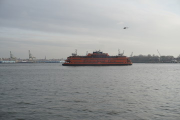 cargo ship in port