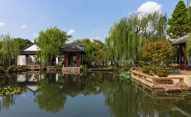 Fototapeta na wymiar Keyuan Garden in Suzhou, Jiangsu Province, China
