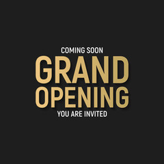 Grand opening concept. Vector Illustration