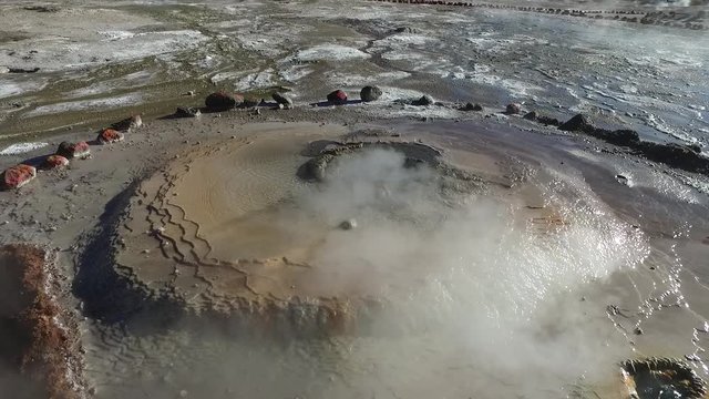 Geisers in Atacama, on the north of Chile