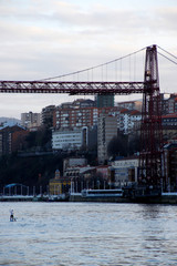 Bridge over the estuary of Bilbao