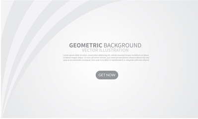 Abstract geometric white and gray color background, vector illustration.